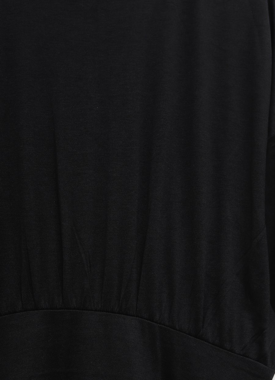 Vestido camiseta de seda y algodón