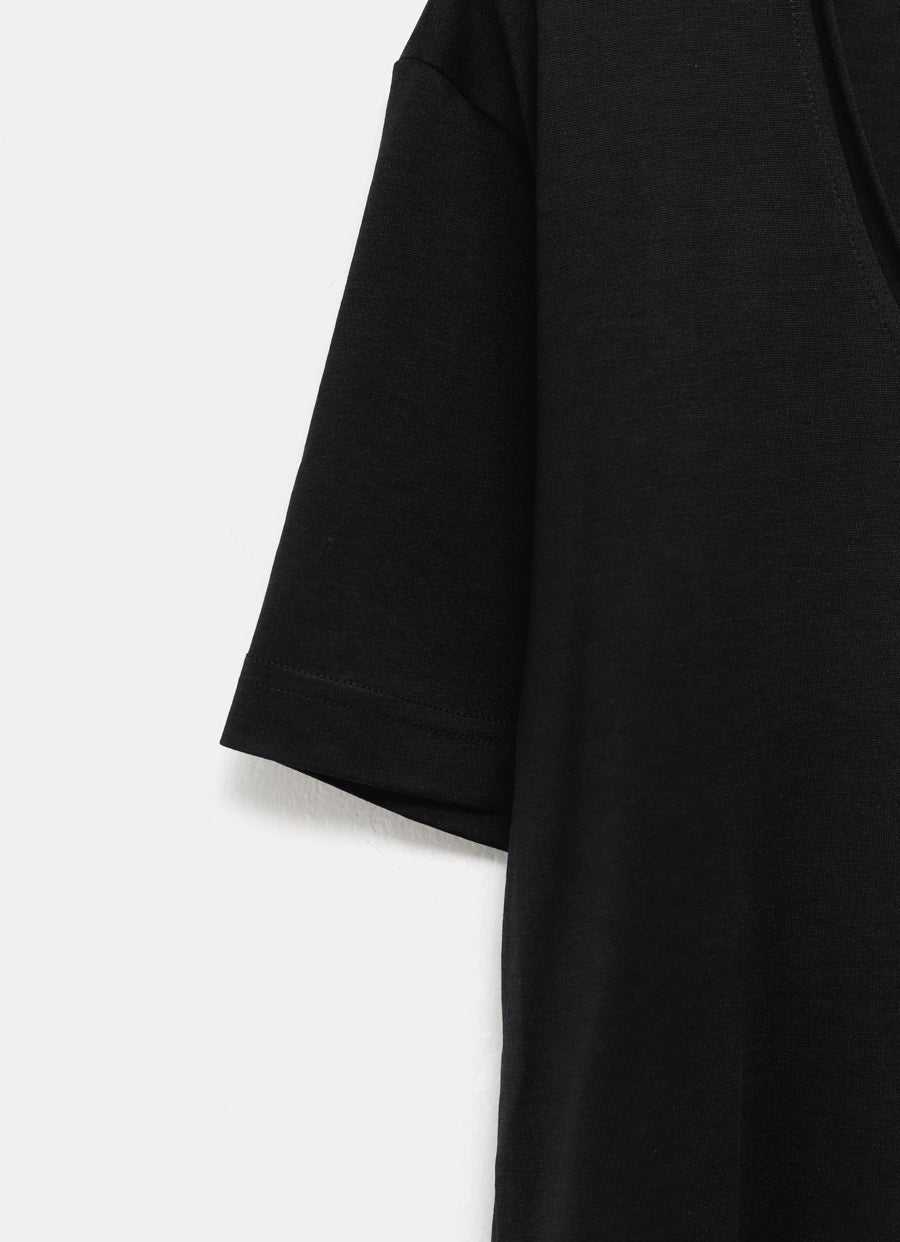 Camiseta de algodón y seda