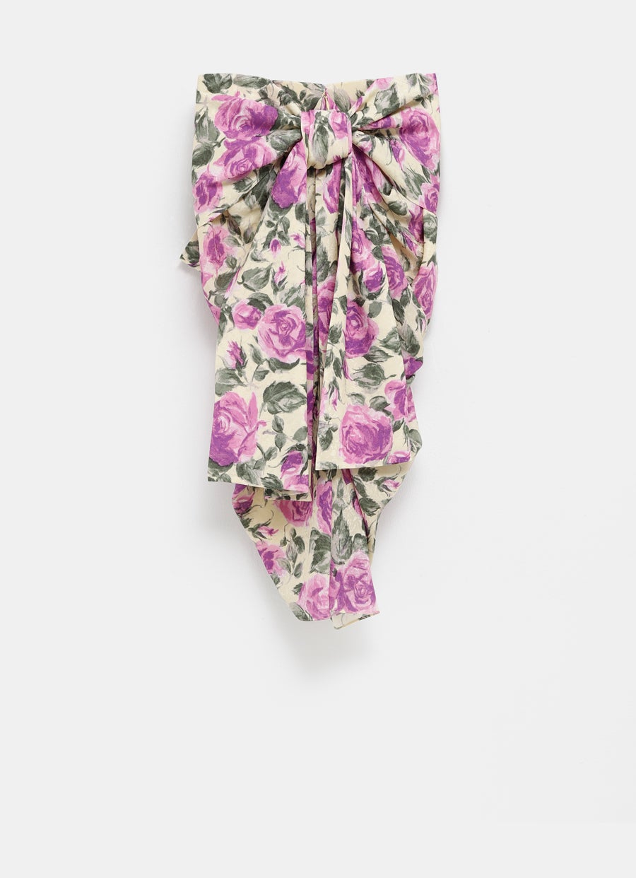 Falda midi floral
