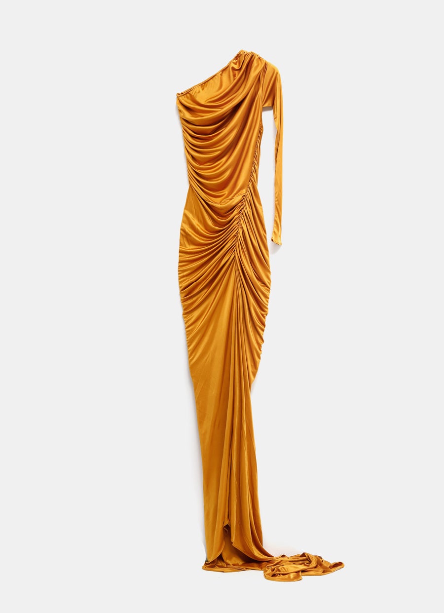 Vestido de noche asimétrico