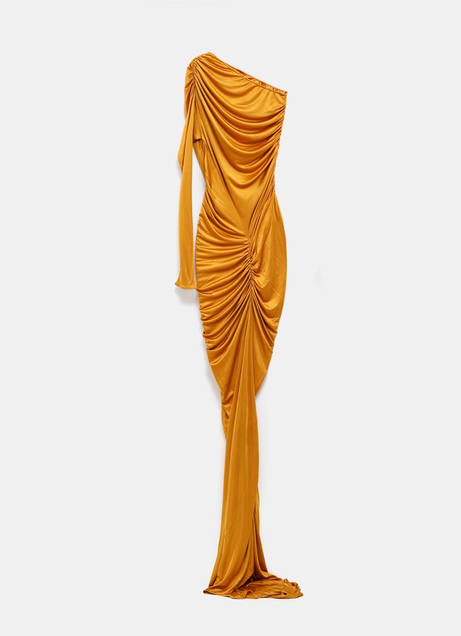 Vestido de noche asimétrico