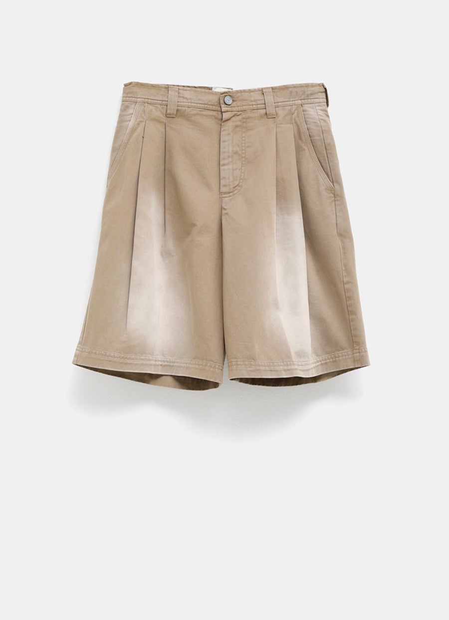 Pantalón corto chino unisex con pinzas