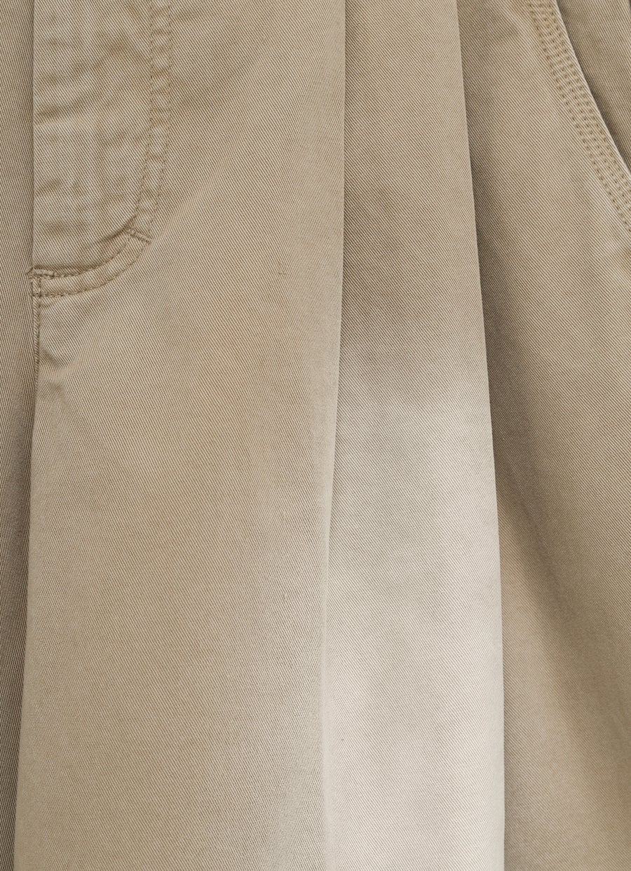 Pantalón corto chino unisex con pinzas