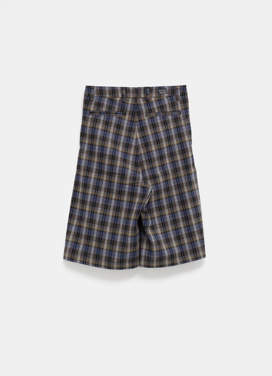 Pantalón corto unisex a cuadros