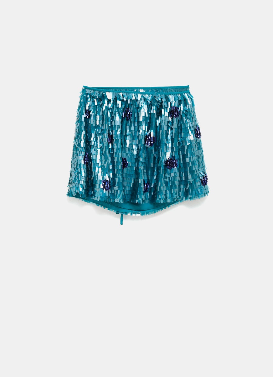 Minifalda con lentejuelas