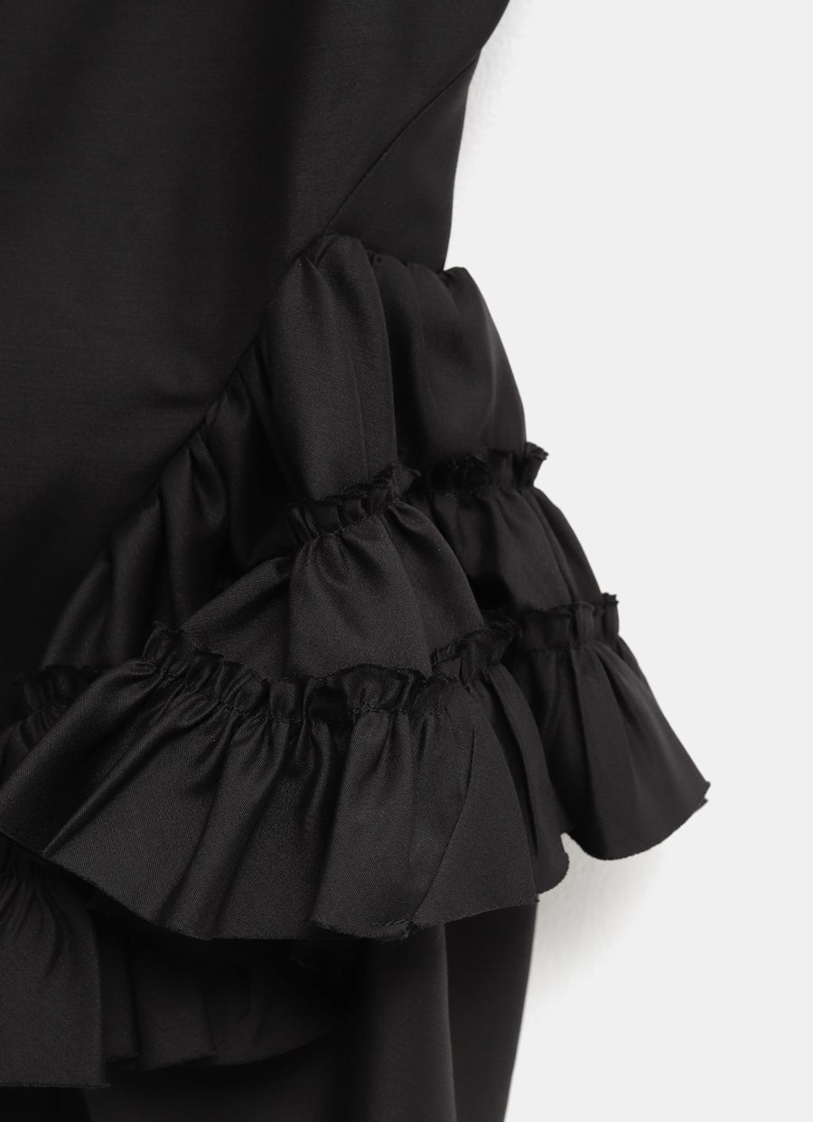 Top sin mangas con volantes