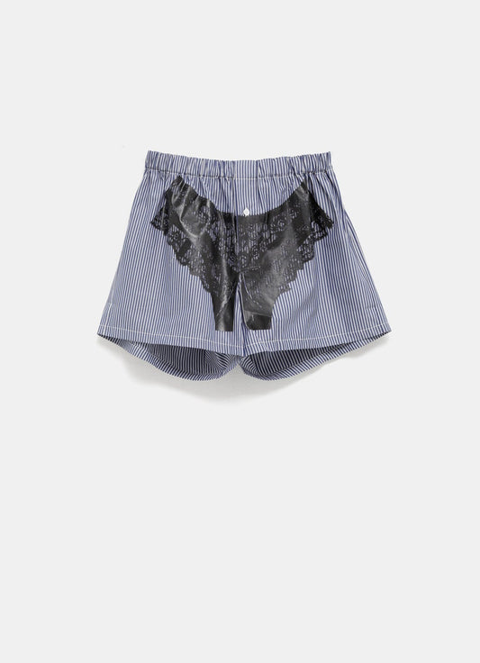 Boxer a rayas con estampado