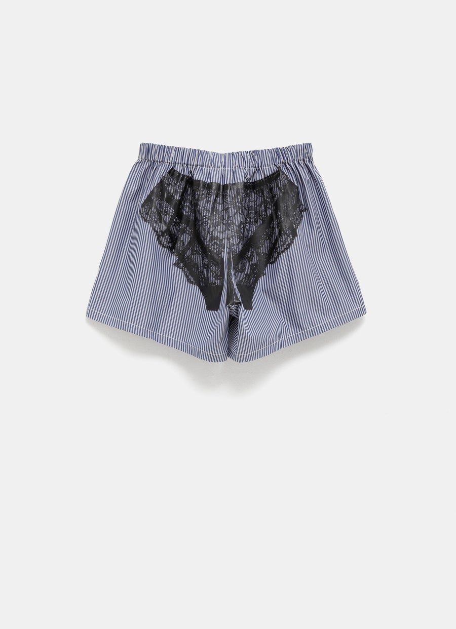 Boxer a rayas con estampado