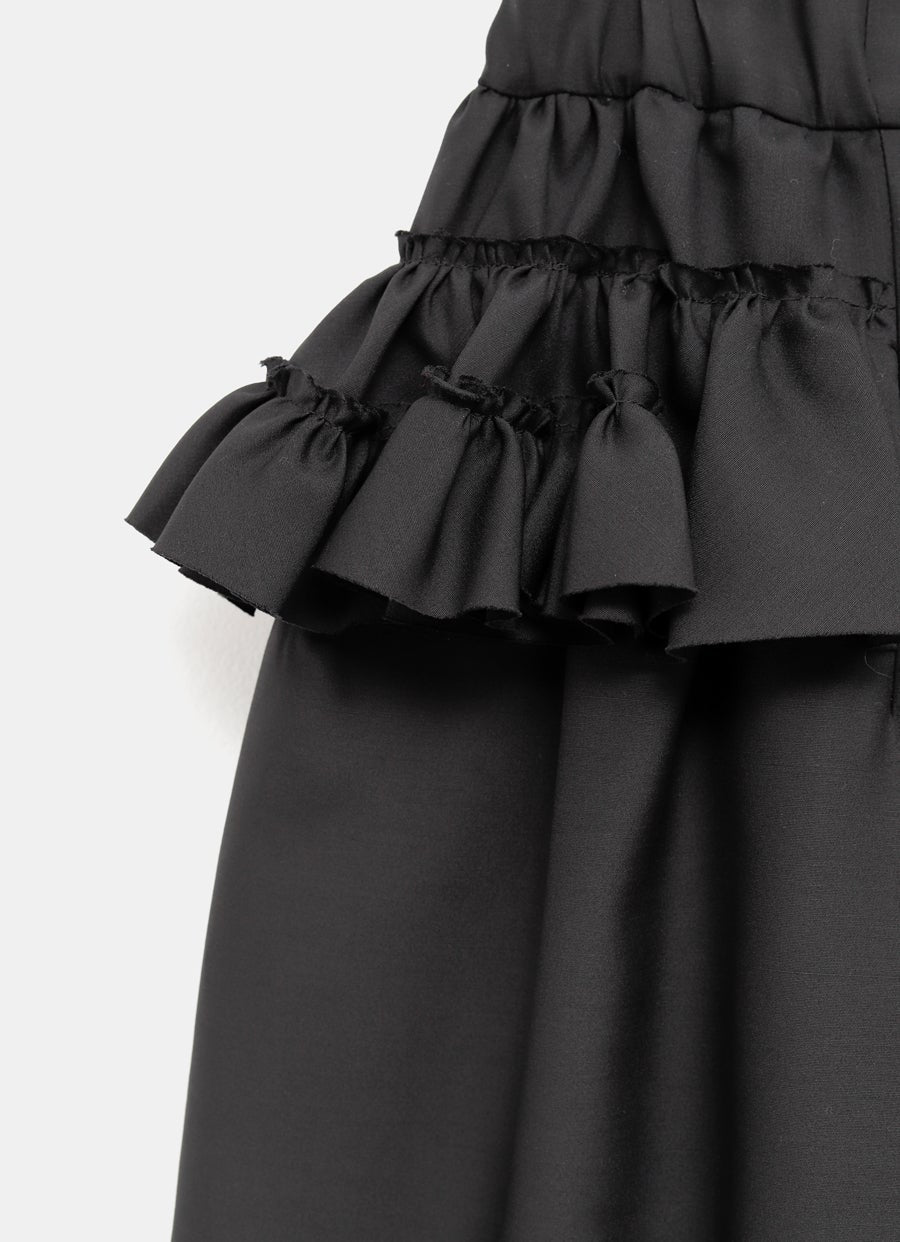 Pantalón corto con volantes