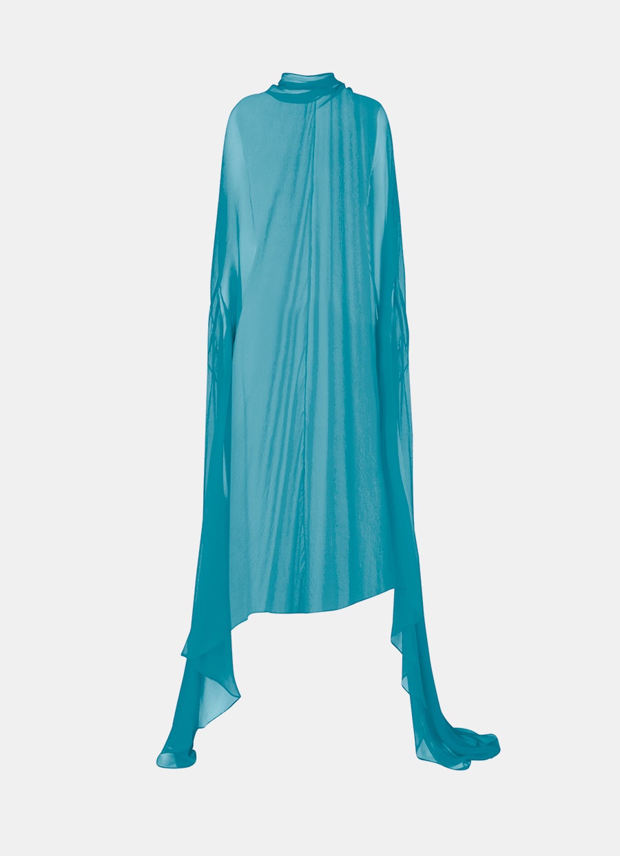Vestido capa transparente