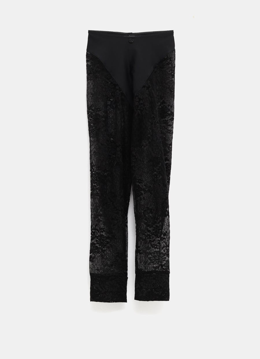 Leggins de encaje floral