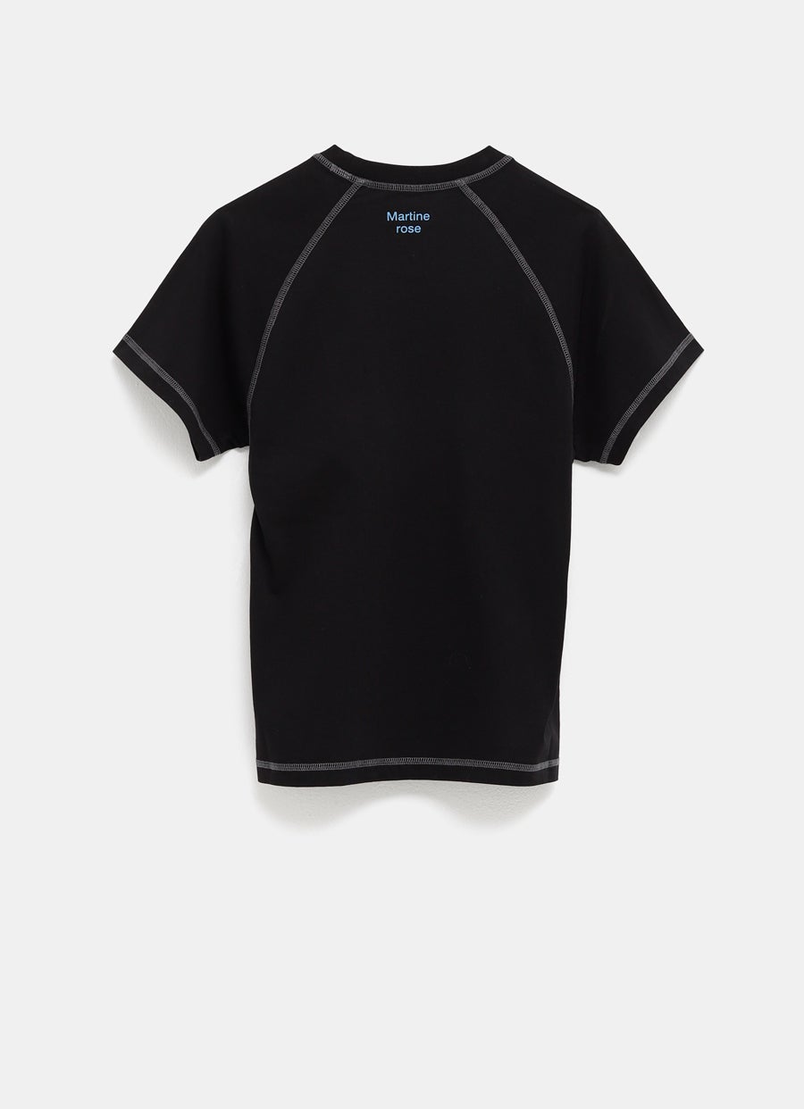 Camiseta encogida raglán