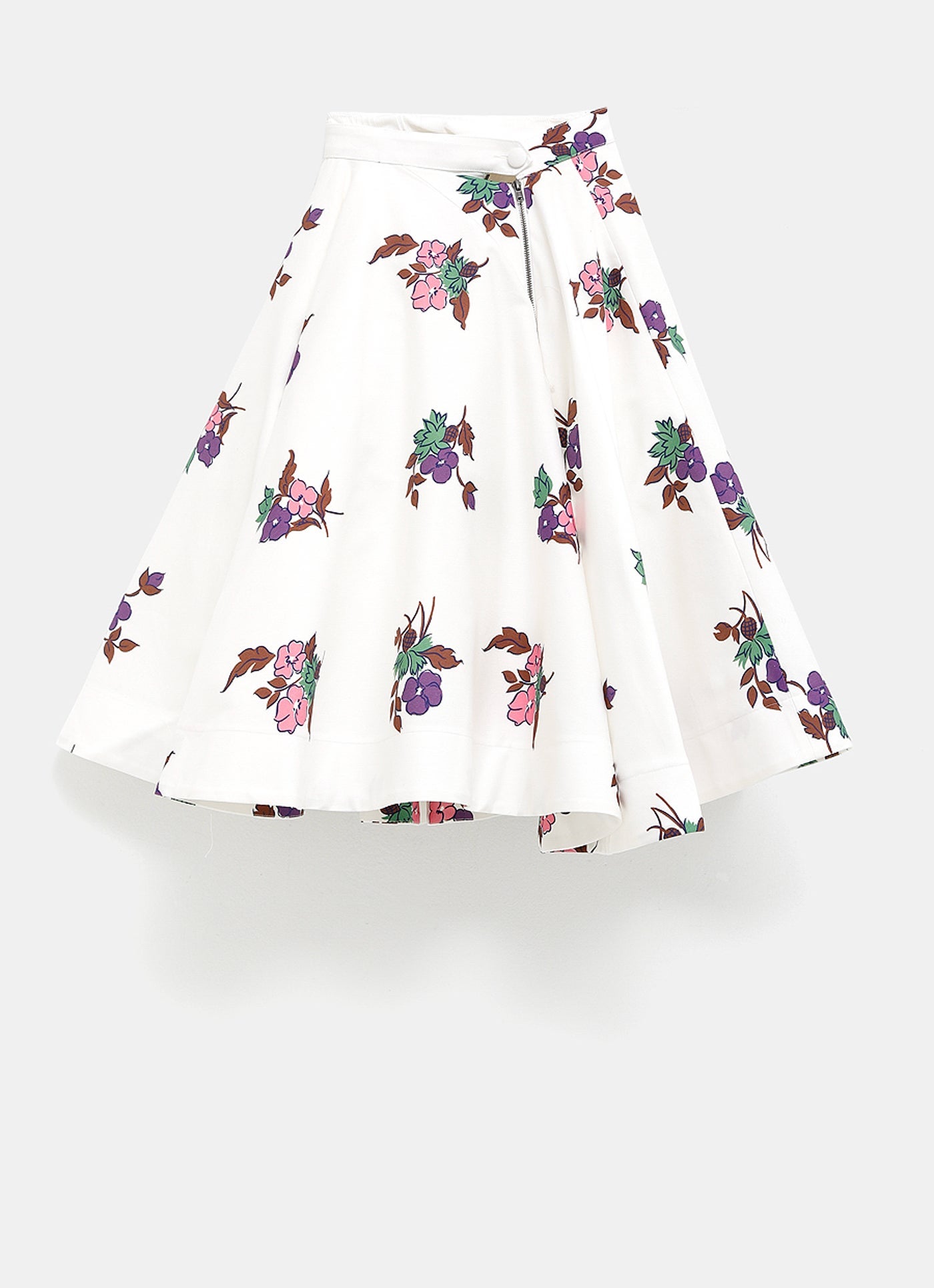 Falda midi floral