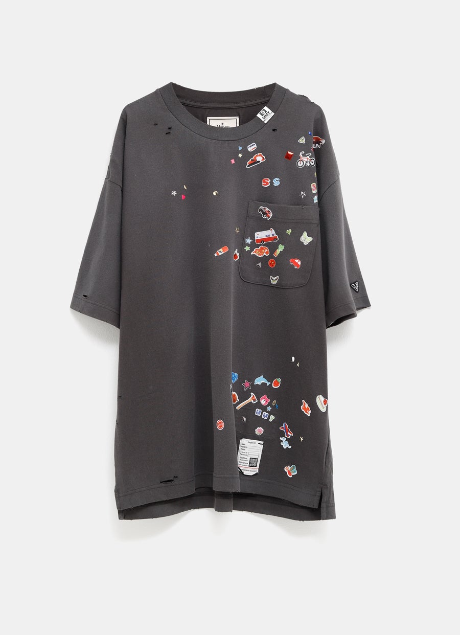 Camiseta estampada pegatinas