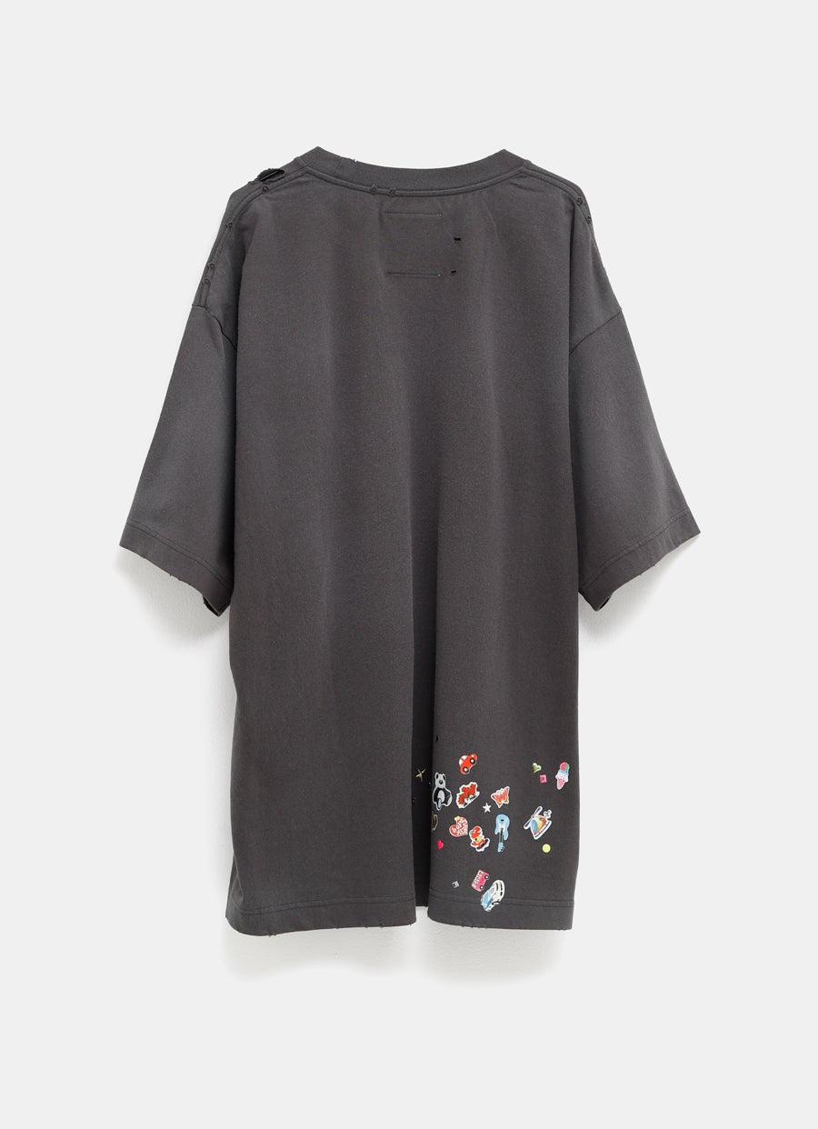 Camiseta estampada pegatinas