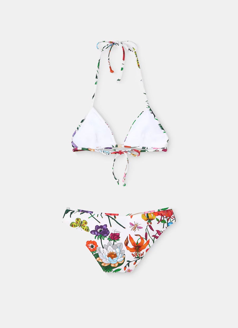 Bikini de punto brillante estampado