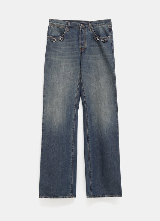 Pantalón vaquero con Horsebit para hombre