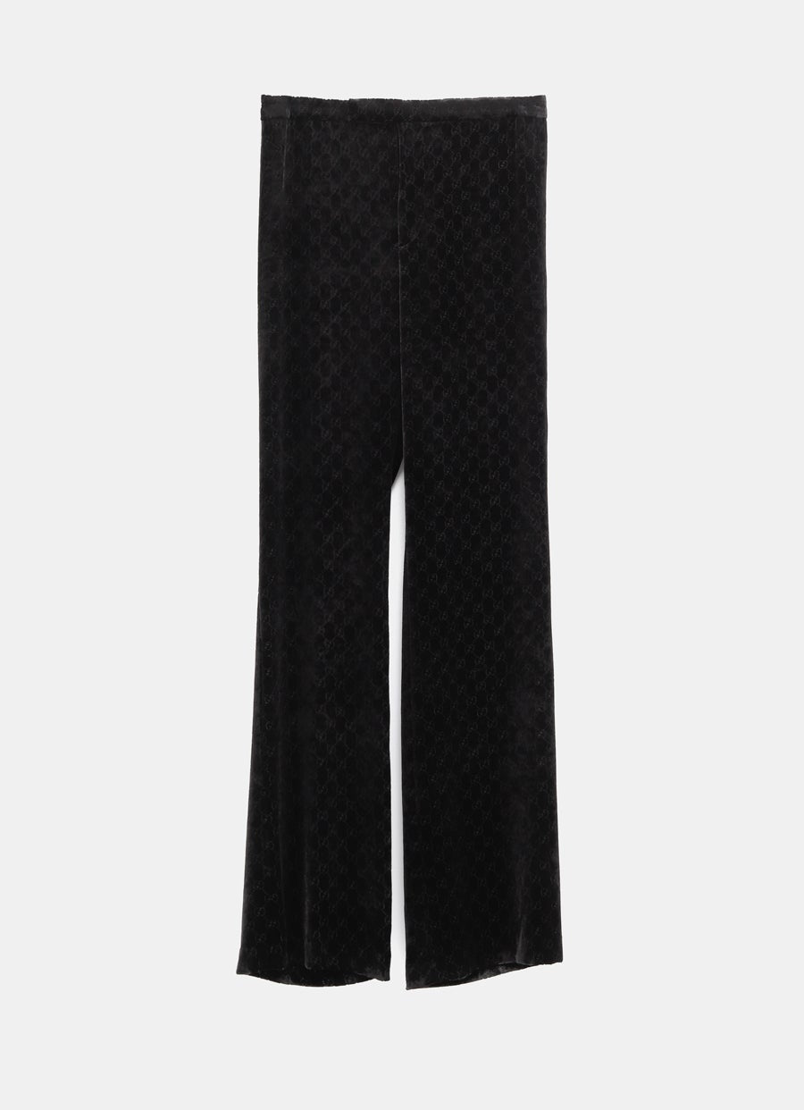 Pantalón de terciopelo con GG para hombre