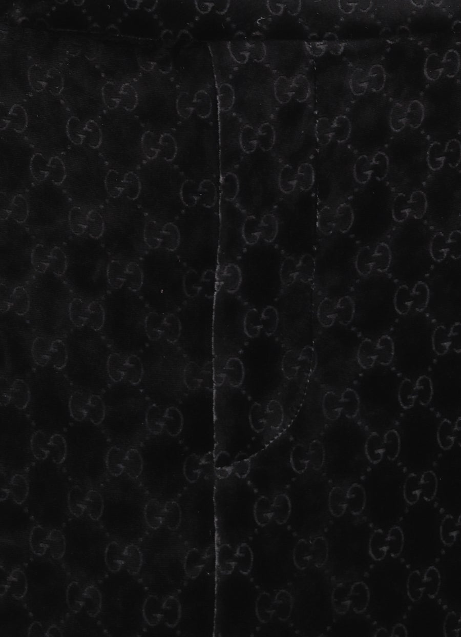Pantalón de terciopelo con GG para hombre