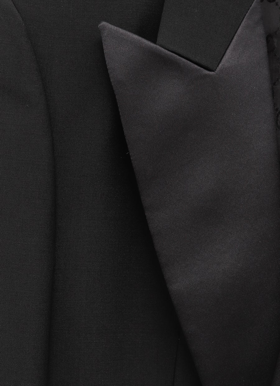 Traje de canvas y lana de angora ligera para hombre