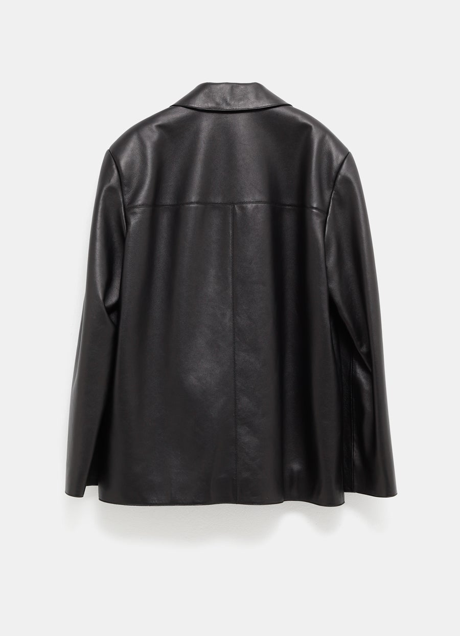 Chaqueta en piel napa suave para hombre