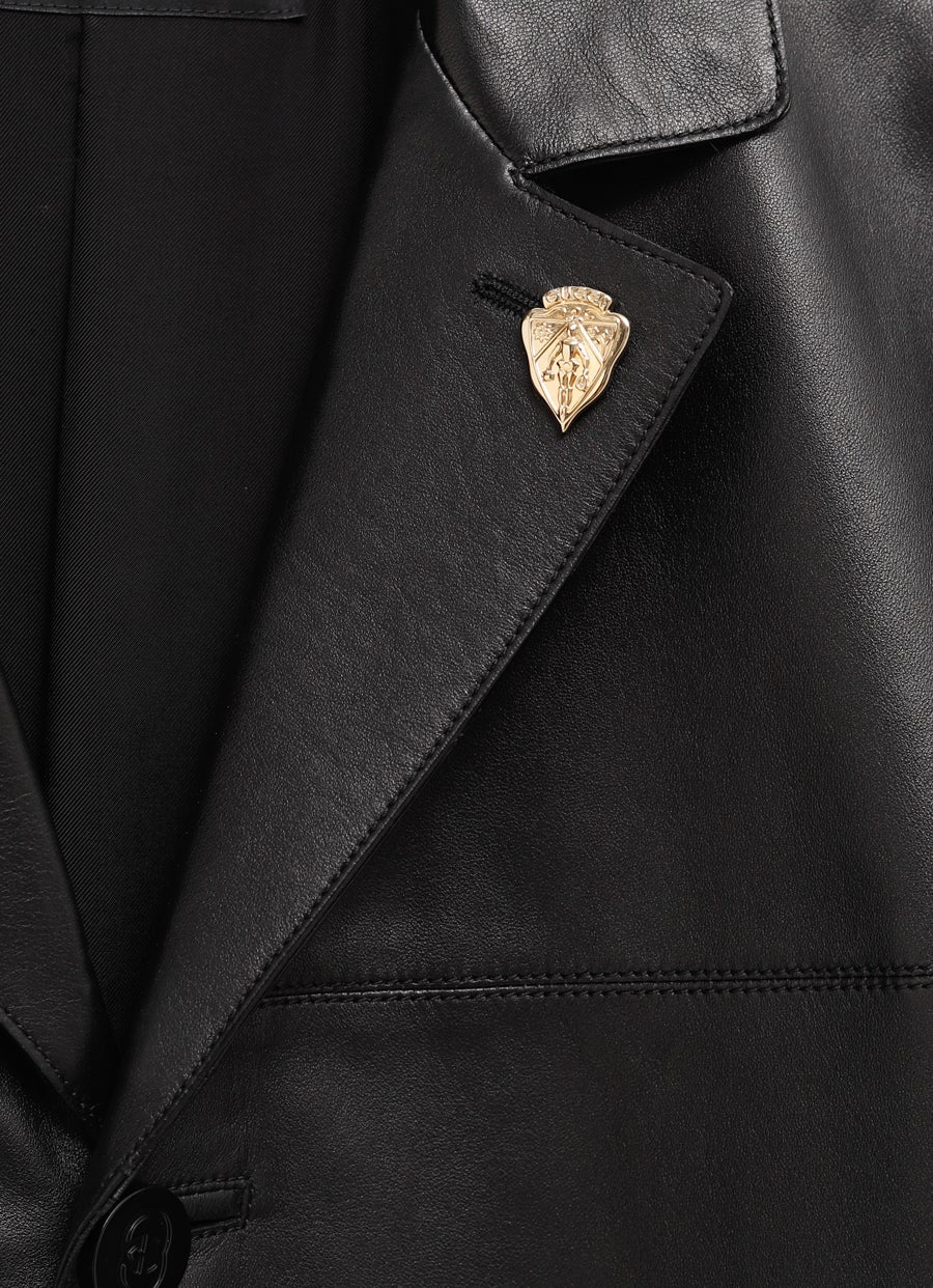 Chaqueta en piel napa suave para hombre