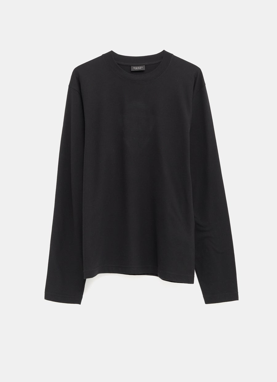 Camiseta con detalle en devoré para hombre