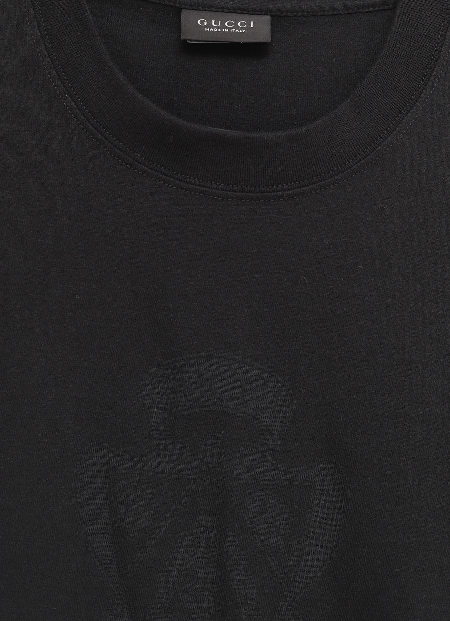 Camiseta con detalle en devoré para hombre