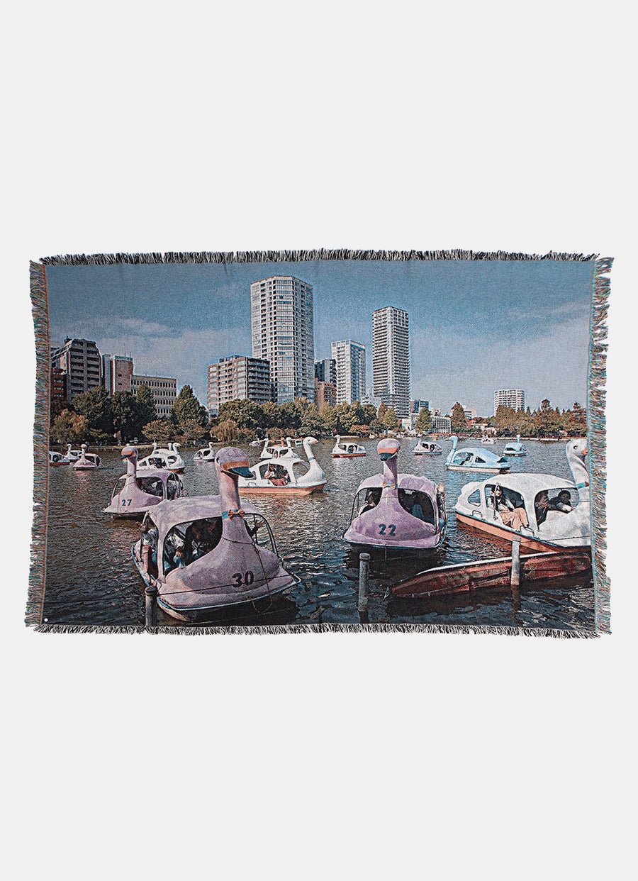 Manta Swans con flecos