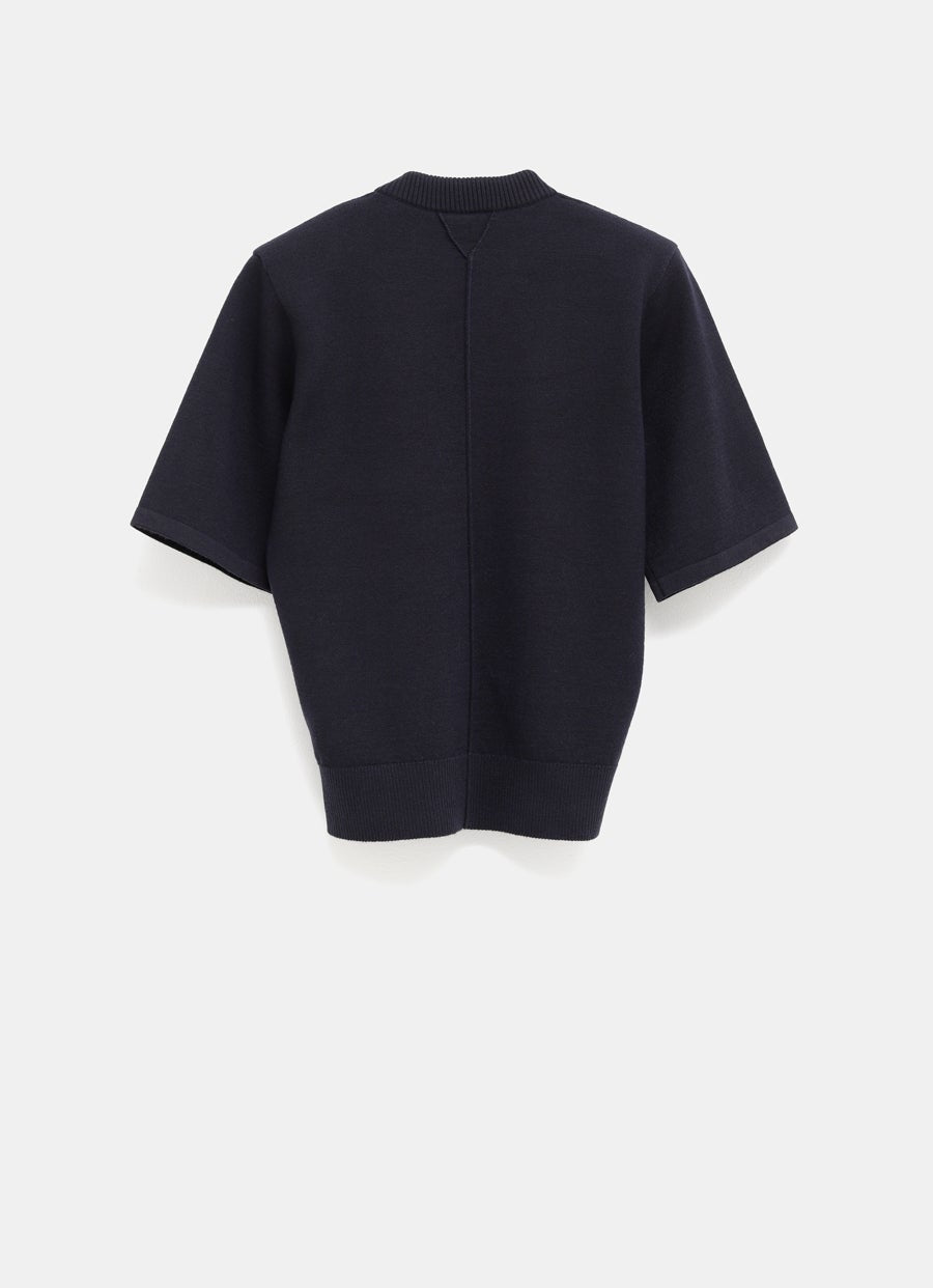 Top de punto de lana