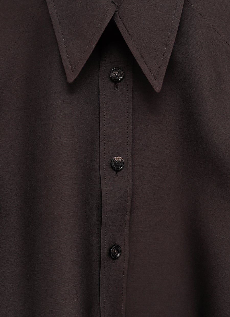 Camisa de lana y seda