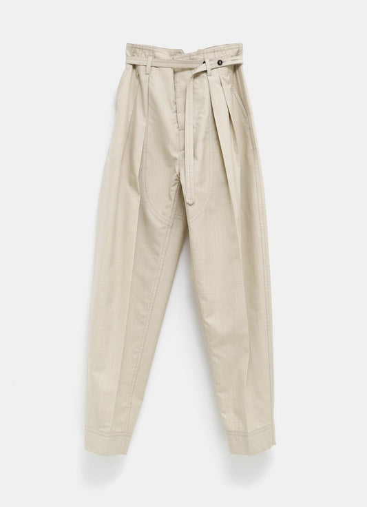 Pantalón de lana y algodón para mujer