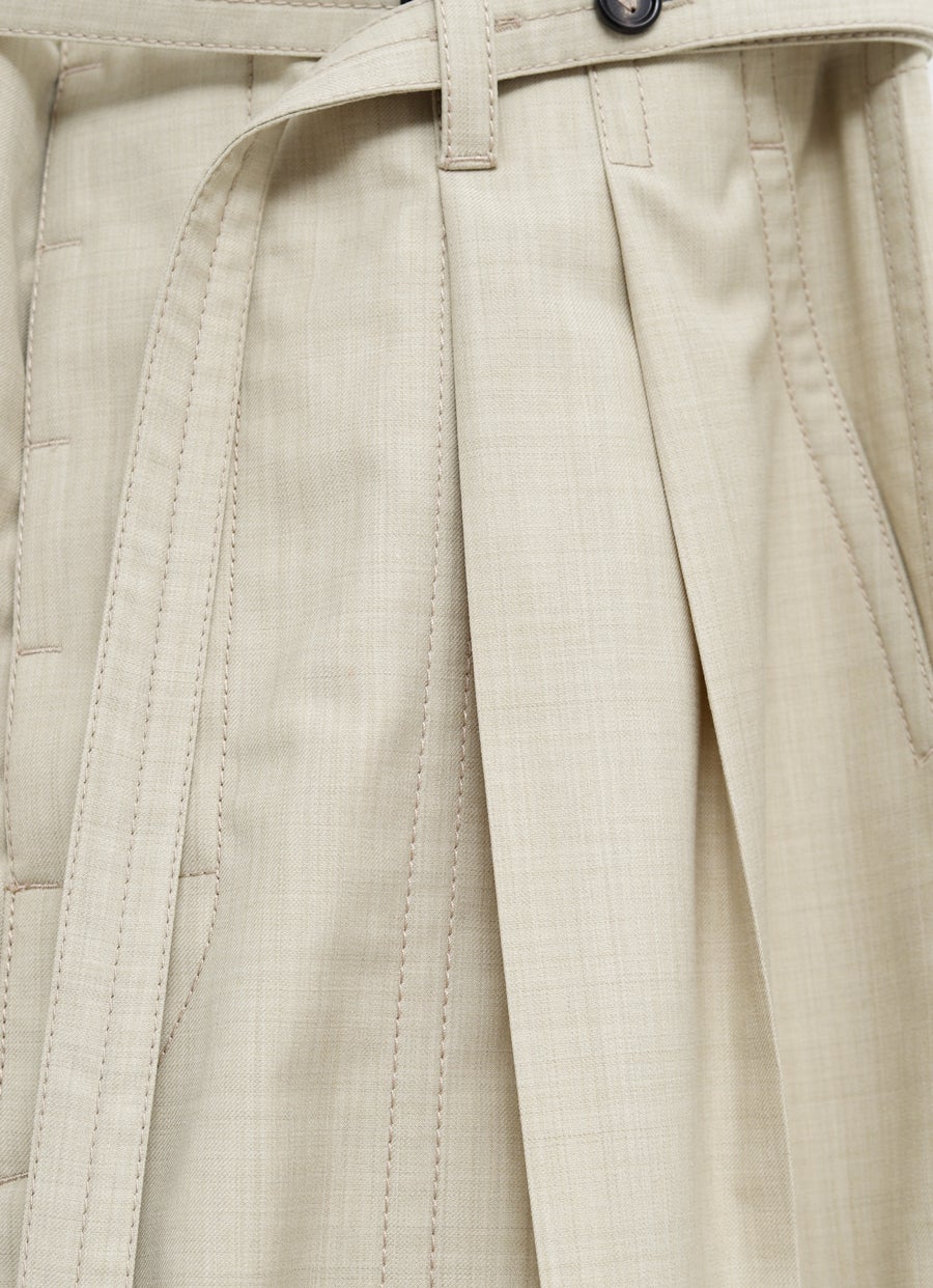 Pantalón de lana y algodón para mujer