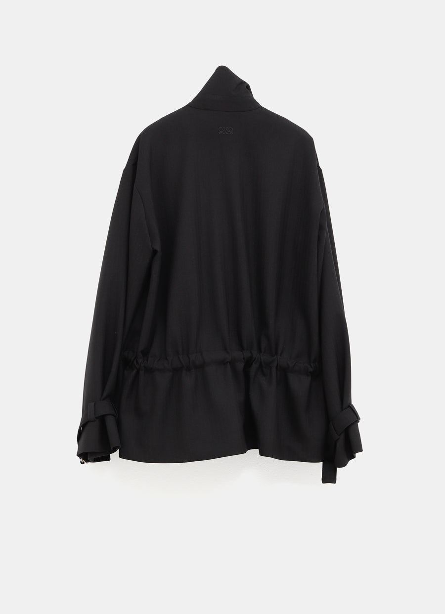 Chaqueta con cinturón para mujer