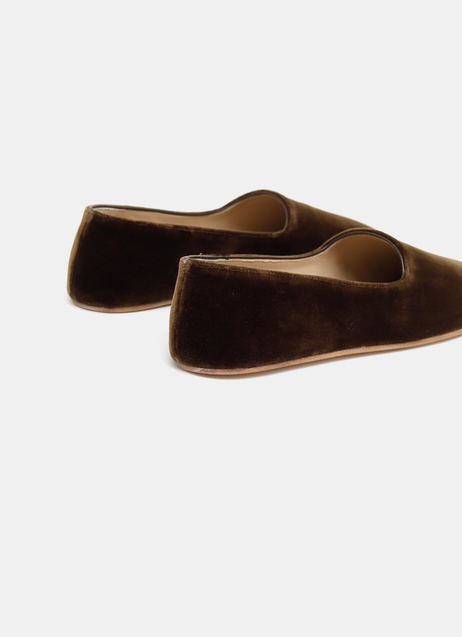 Ponti slipper de terciopelo