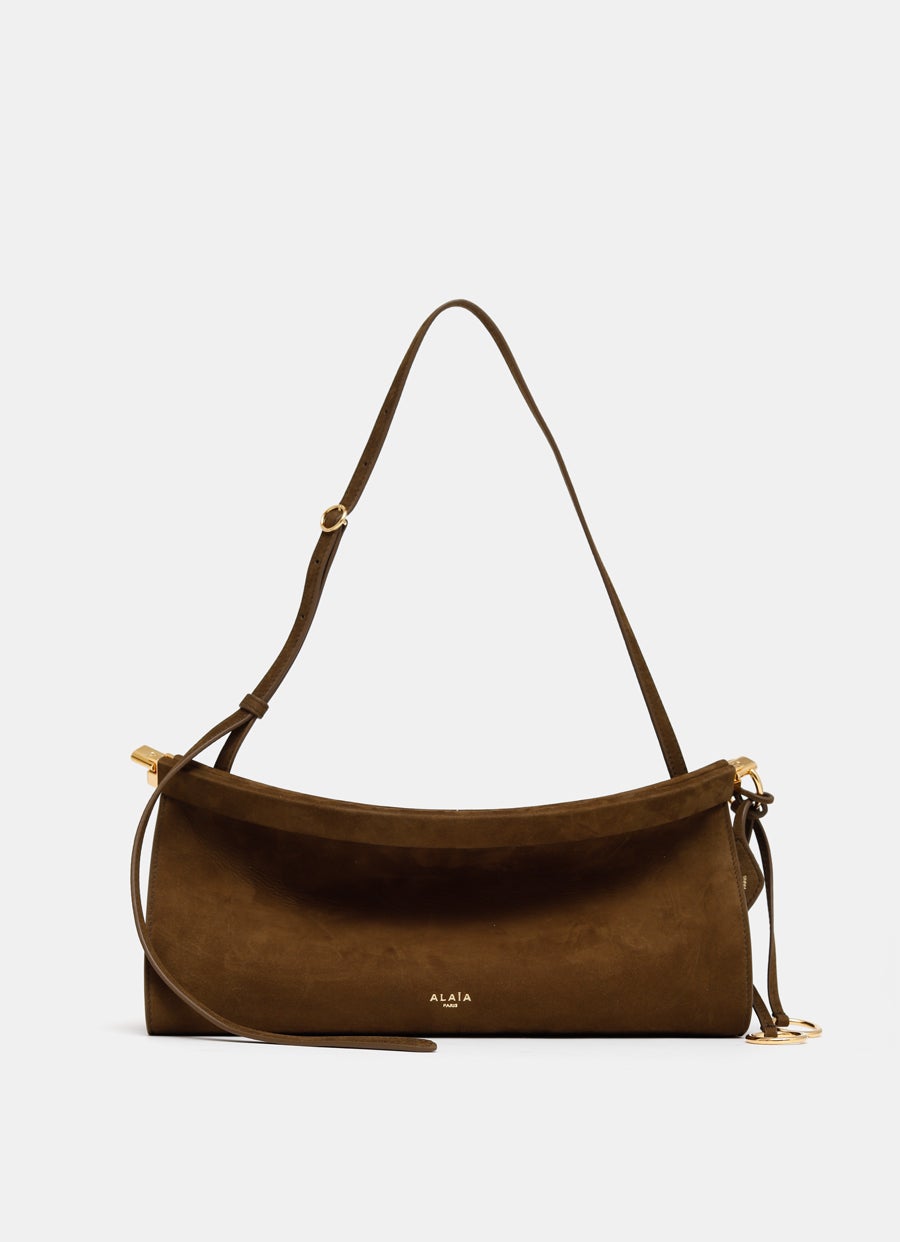 Bolso mediano Le Click East West de nobuck