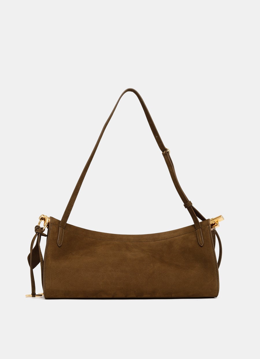 Bolso mediano Le Click East West de nobuck
