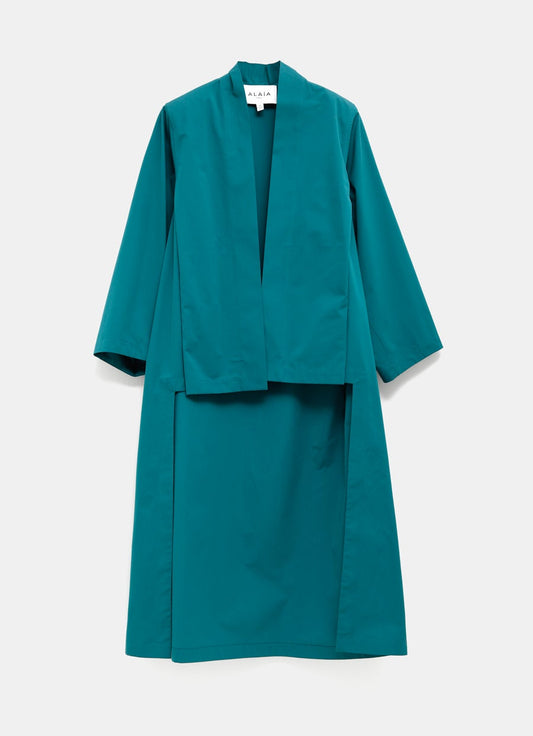 Abrigo túnica asimétrico