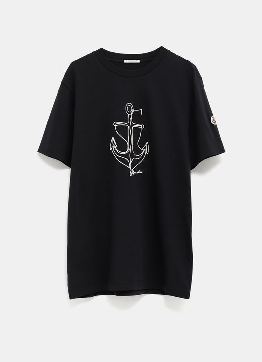 Camiseta con ancla bordado