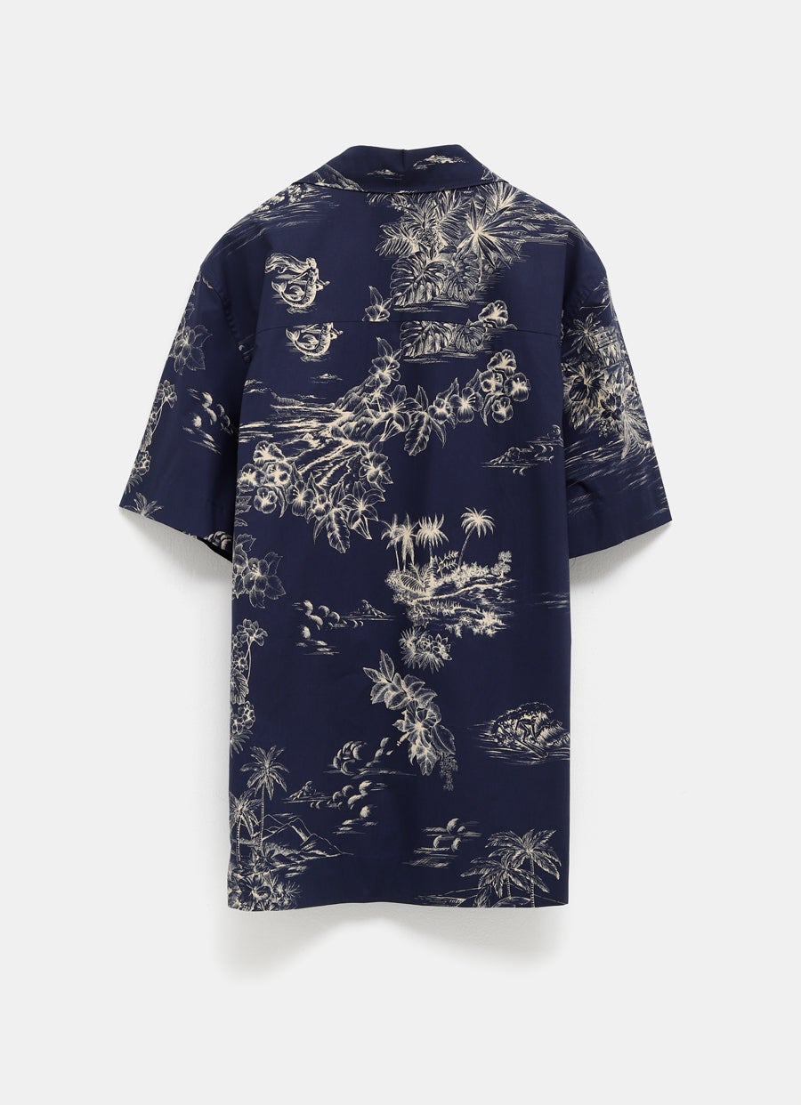 Camisa con estampado floral para hombre