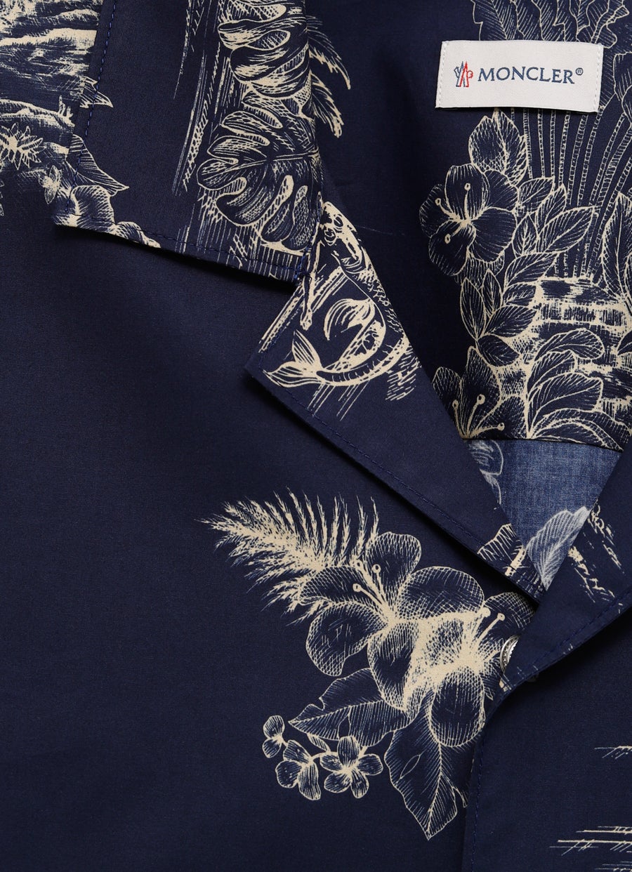 Camisa con estampado floral para hombre