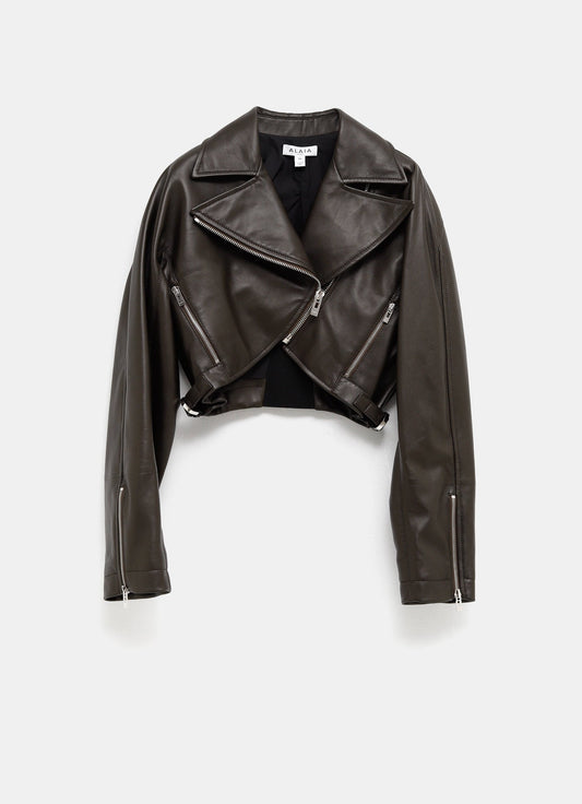 Chaqueta motera cropped