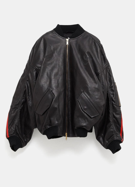 Chaqueta bomber de cuero