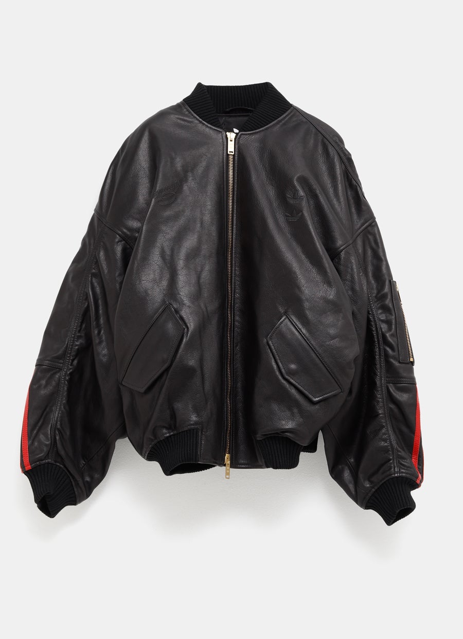 Chaqueta bomber de cuero