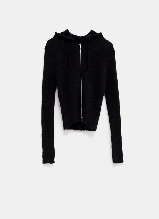 Sudadera de punto con capucha para mujer