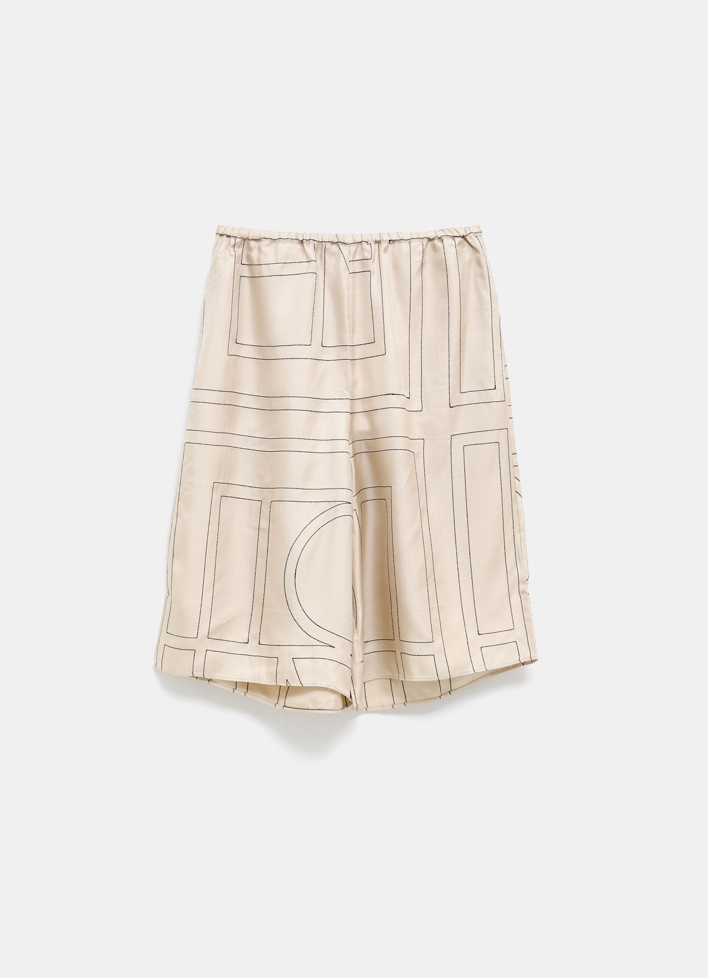 Pantalón culotte de pijama con Monograma