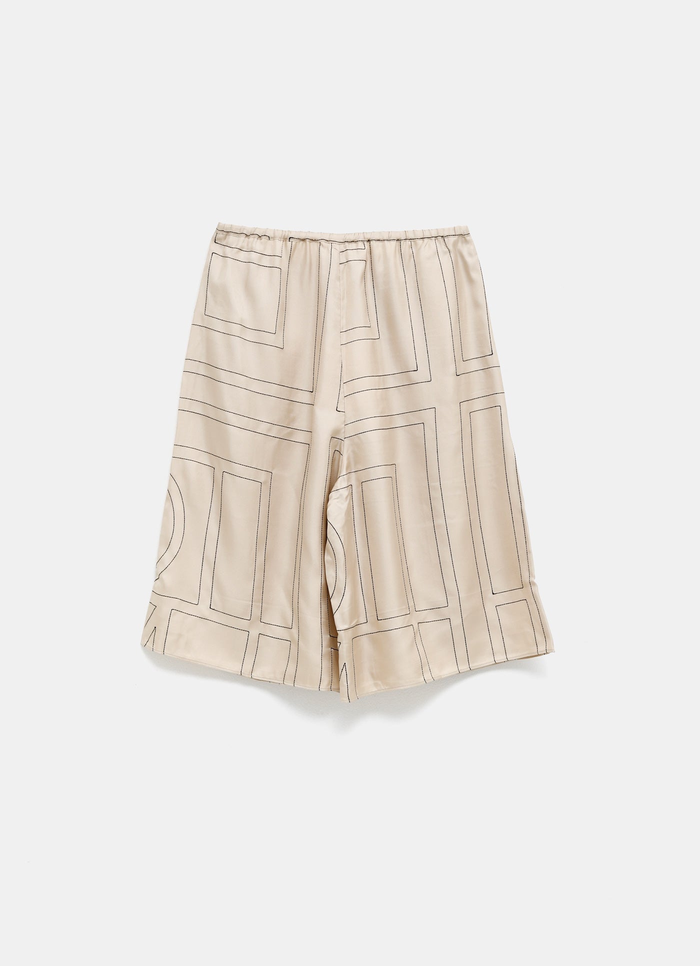 Pantalón culotte de pijama con Monograma