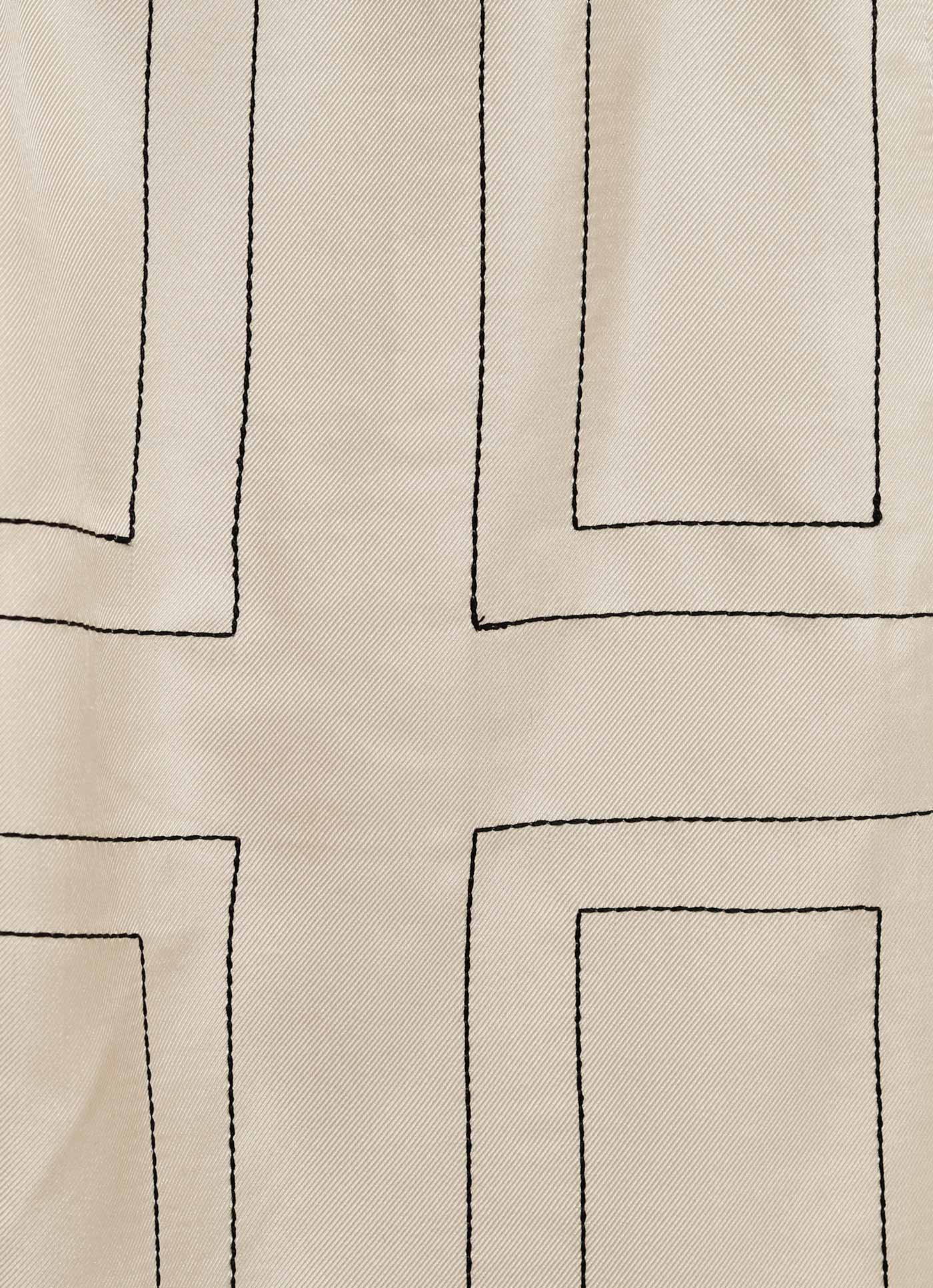 Pantalón culotte de pijama con Monograma