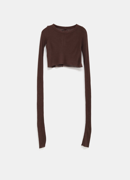 Camiseta Cropped de manga larga