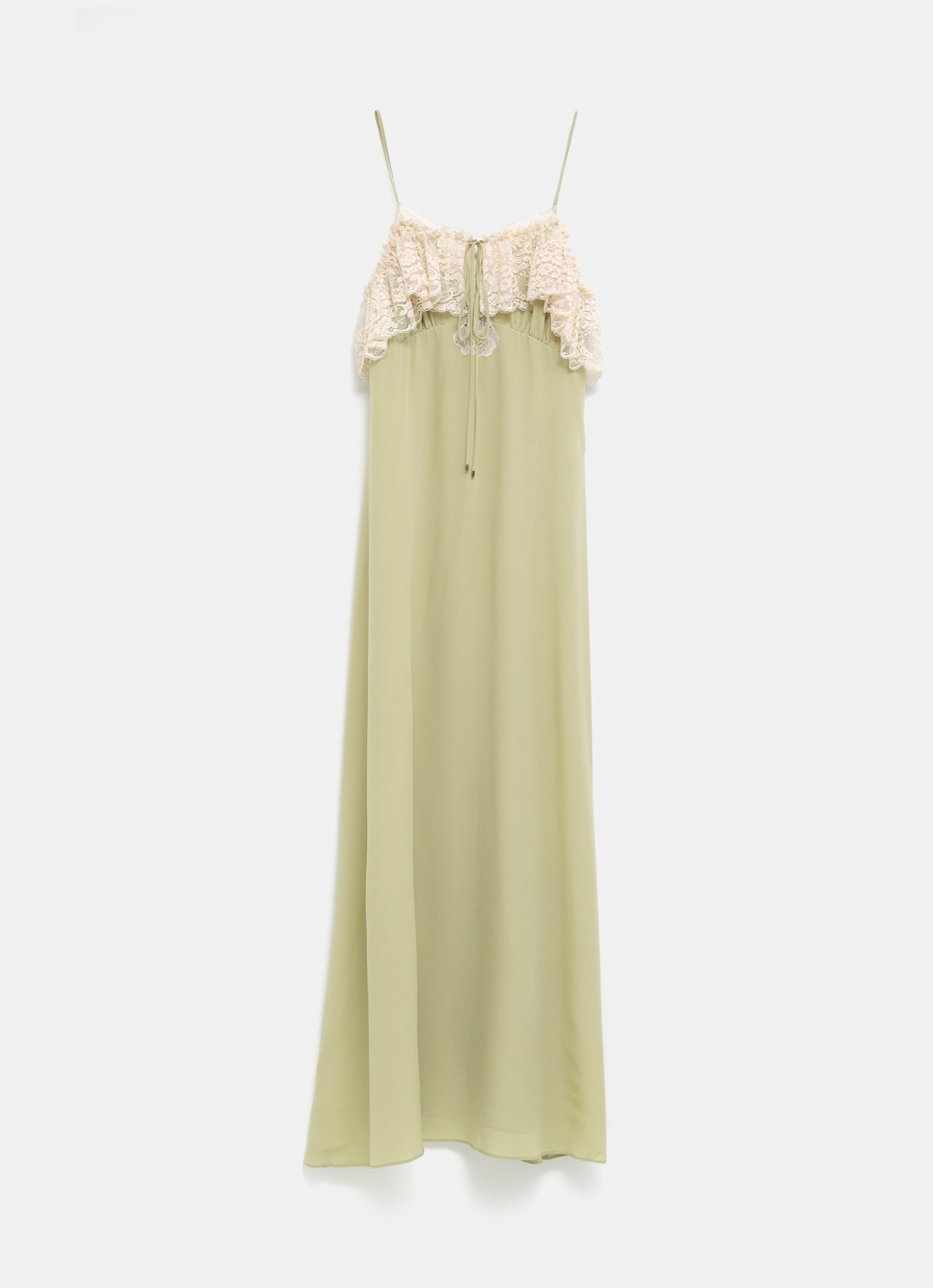Vestido largo con tirantes finos